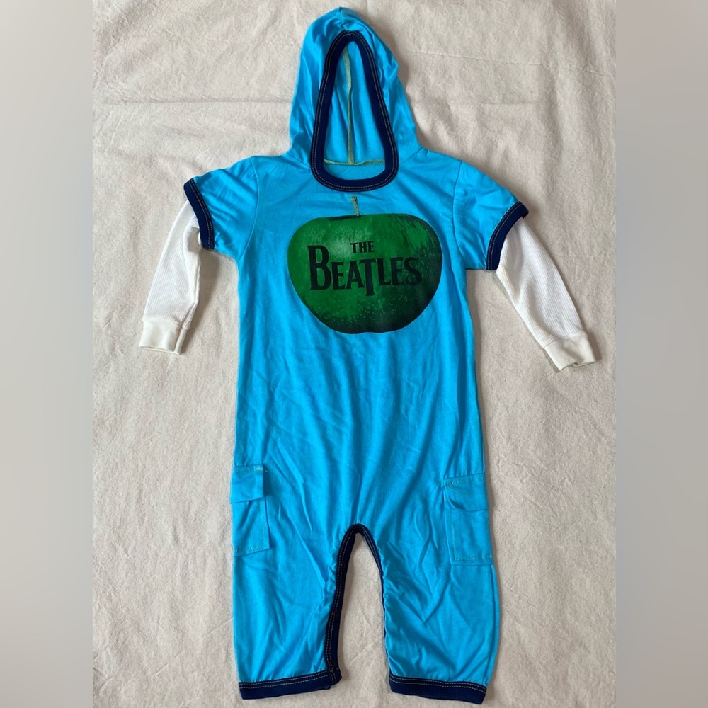NEW Rowdy Sprout Beatles - 2013 - Long Sleeve Hooded Onesie - Jumper - Vintage